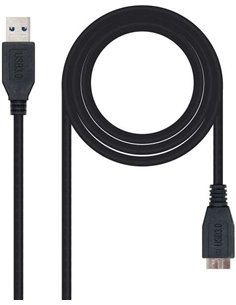 Nanocable Câble USB-À 3.0 Mâle à Micro-USB 3.0 Mâle 1m