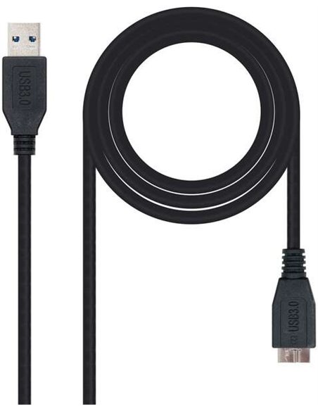 Nanocable Câble USB-À 3.0 Mâle à Micro-USB 3.0 Mâle 1m