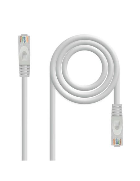 Nanocable Câble de Réseau Latiguillo RJ45 LSZH Cat.6a UTP AWG24 2m - Couleur Gris