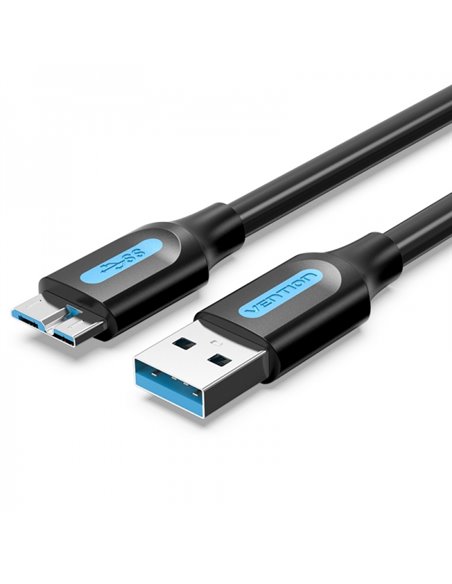 Vention Câble USB 3.0 Mâle à MicroUSB Mâle - 2A - 10W - 5Gbps - 2m - Couleur Noir