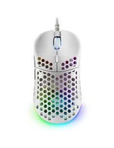 Mars Gaming MM55 Souris Gaming USB 12800dpi - Carcasa de Panel Perforado - 5 Botones - Iluminacion RGB Chroma - Usage Diestro - 