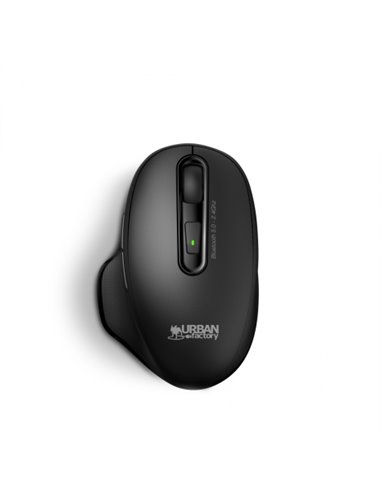 Urban Factory Onlee Souris Bluetooth 2.4Ghz - 800-1600dpi - Batterie Rechargeable de 300mAh - 6 Botones - Usage Diestro - Couleu