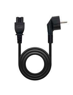 Nanocable Câble de Alimentation CEE7 Coudé Mâle à M-C5 Femelle Trebol 1.50m - Couleur Noir