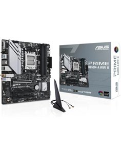 Asus Prime B650M-À WIFI II Placa Base AM5 Wi-Fi 6, M.2 PCIe 5.0, Realtek 2.5Gb Ethernet, Puertos USB 3.2 Gen 2, USB 3.2 Gen 1 Ty
