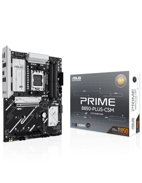 Asus Prime B850-Plus-CSM Placa Base AM5 - 4x DDR5, 3x M2, 4x Sata III, PCIe 4.0, 5.0 USB 2.0, 3.2, USB-C, RJ-45, HDMI, DisplayPo