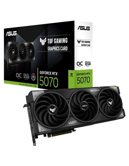 Asus GeForce RTX 5070 TUF Gaming OC Carte Grafica 12GB GDDR7 Reflex 2 RTX AI DLSS4