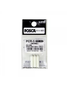 Uni-ball PC-5M Pack de 3 Recambios de Fieltros - Pointe 1.8-2.5mm