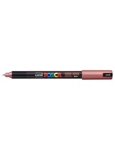 Posca PC-1MR Marqueur de Pintura - Pointe Roller de Fibre 0.7mm - Encre Pigmentada Base al Eau - Résistant à la Luz - Couleur Ro