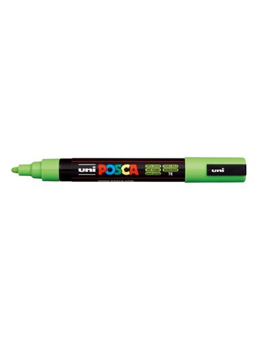 Posca PC-5M Marqueur de Pintura - Pointe de Bala 1.8-2.5mm - Encre Base al Eau - Résistant à la Luz - No Permanent - Couleur Ver