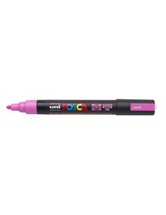 Posca PC-5M Marqueur de Pintura - Pointe de Bala 1.8-2.5mm - Base al Eau - Résistant à la Luz - Couleur Rose