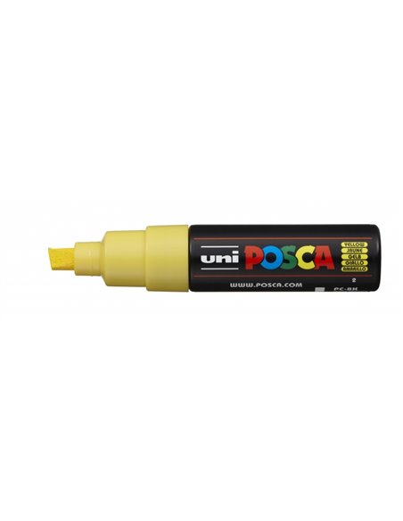 Posca PC-8K Marqueur de Pintura - Pointe Biselada Acrilica 8mm - Encre Base al Eau - Résistant à la Luz - No Permanent - Couleur