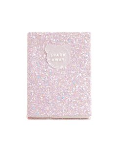 Miquel Rius Back2Fun Cahier Encolado Avec Cubierta de Purpurina Rose et Patch de Silicona - 96 Feuilles Lisas de Papier 100 g/m2