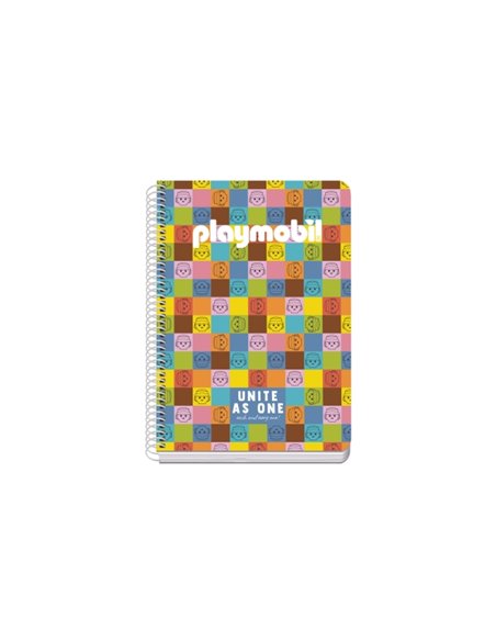 Dohe Playmobil Unite As One Cahier Spirale A5 80 Feuilles Cuadricula 4mm Avec Margen - Couvercle Rigida Impresa à todo Couleur -