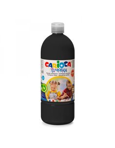 Carioca Botella Tempera 1000ml - Couleurs Superlavables - Faciles de Mezclar - Aplicable en Materiales Porosos - Haute Opacidad 