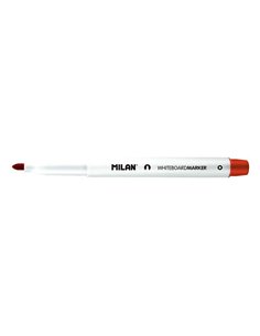 Milan Feutres Pour Tableau Blanca Avec Pointe Ronde - Pointe 3.7 mm - Encre à Base de Alcohol - Borrable en Seco - Couleur Rouge
