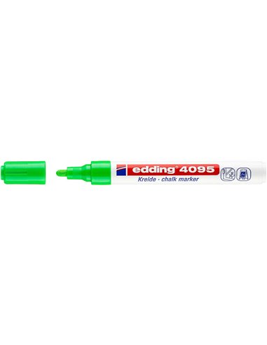 Edding 4095 Feutre de Tiza Liquida - Pointe Ronde - Trait entre 2 et 3mm - Olor Neutro - Couleur Vert Clair