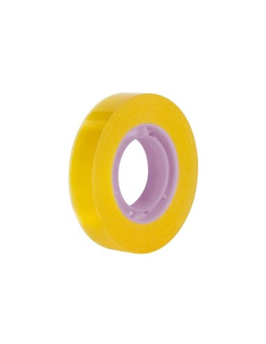 Milan Ruban Adhesiva Transparent - Dimensions 12mm x 33m - Couleur Jaune Transparent