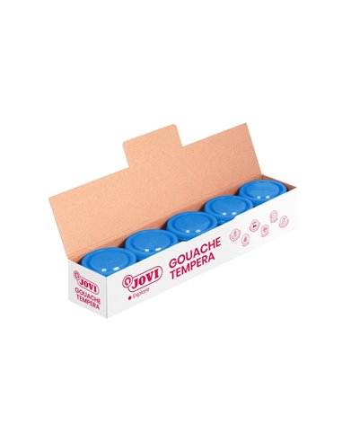 Jovi Bote de Tempera Scolaire 35ml - Aplicacion en Multiples Superficies - Usage Avec Pincel, Rodillo ou Espatula - Couleurs Mez