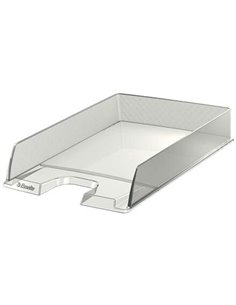 Esselte Europost Bandeja Portadocumentos - Plastico Transparent - Format Vertical - A4 - Couleur Cristal