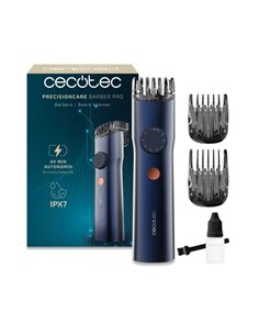 Cecotec PrecisionCare Barber Pro Recortadora Pour Barba Sans fil - Autonomie 90min - Cuchillas de Acier Inoxydable - Peines Ajus