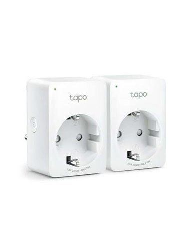 TP-Link Mini Enchufe Intelligente Wi-Fi (2-Pack) - Control Remoto - Programable - Modo Fuera de Casa