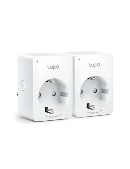 TP-Link Mini Enchufe Intelligente Wi-Fi (2-Pack) - Control Remoto - Programable - Modo Fuera de Casa