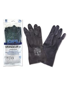 DPL Occupational Grandeur Gants Industriales Taille 9-9 1/2 - Floqués - Épaisseur au niveau de la paume de 0,7mm - Industrie chi