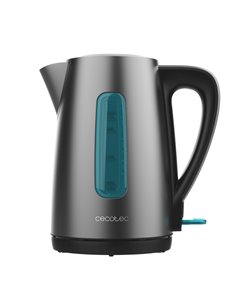 Cecotec Thermosense 210 Steel Hervidor de Eau de 1.7L - Potencia 2200W - Base 360º - Acier Inoxydable - Couleur Gris Foncé