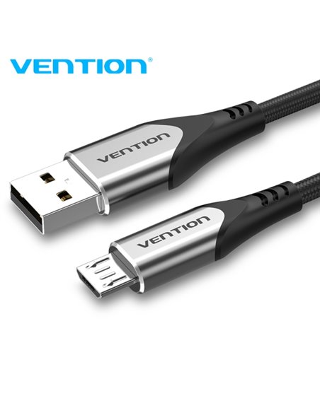 Vention Câble Micro USB Reversible - Charge rapide 3A - Transmision 480Mbps - Durabilidad Mejorada - Protection de Batterie - Co