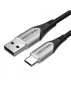 Vention Câble USB-À Mâle à USB-C Mâle 3A 60W 480Mbps - 0.5m - Couleur Gris