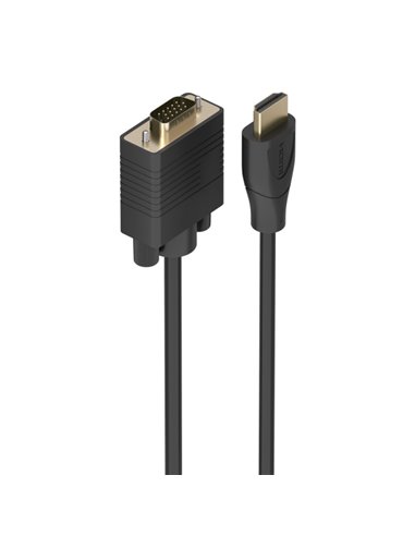 Aisens Câble Conversor HDMI à SVGA - Longueur 1m - HDMI Mâle - HDB15 Mâle - Supporte Resoluciones Jusqu'à 1080P - Plug and Play 