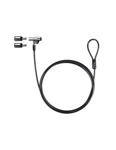 Tooq Câble Sécurité Nano 2.5x6mm Llave Pour Portatiles - Couleur Gris