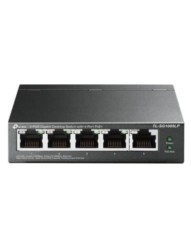 TP-Link Switch de Sobremesa - 5 Puertos Gigabit Avec 4 Puertos PoE