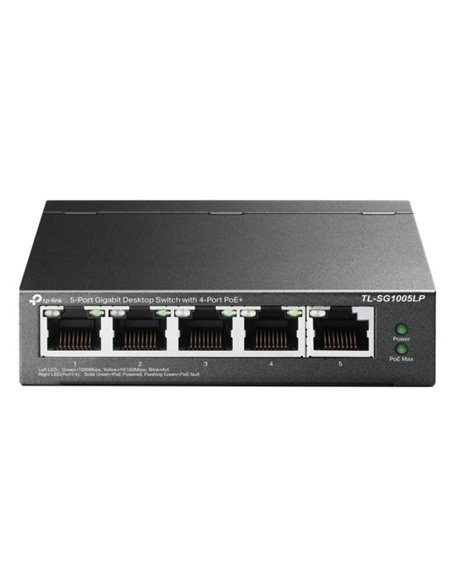 TP-Link Switch de Sobremesa - 5 Puertos Gigabit Avec 4 Puertos PoE