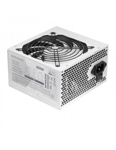 Mars Gaming MPIII650 Alimentation - Tecnologia AI-RPM Silenciosa - 99% Eficiencia DIGITAL APFC - Cables Planos Extra Largos - Ce