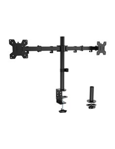 Aisens Support de Mesa Eco Giratorio e Inclinable Pour Monitor/TV 10Kg (3 Pivotes - 2 Brazos) de 17-32" - Couleur Noir