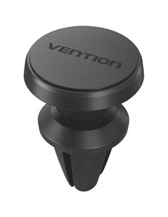 Vention Support Magnetico de Smartphone Pour Coche - Fijacion Avec Pinza - Aleacion de Aluminium - Silicona - Couleur Noir