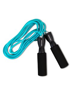 Cecotec DrumFit Jump Rope Comba de PVC - Agarre Avec Espuma Antidérapant - 295cm de Largo - Couleur Noir et Bleu