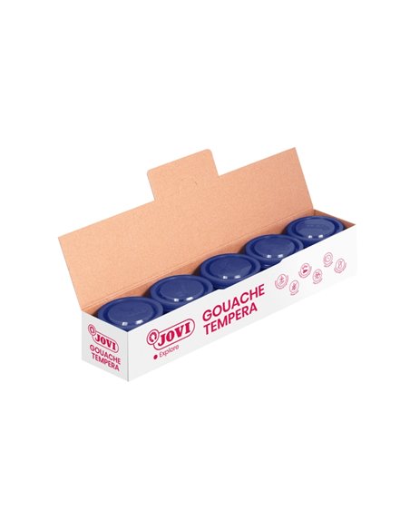 Jovi Bote de Tempera Scolaire 35ml - Aplicacion en Multiples Superficies - Usage Avec Pincel, Rodillo ou Espatula - Couleurs Mez