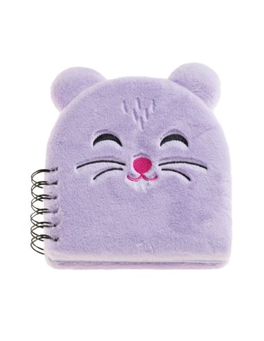 Miquel Rius Back2Fun Cahier Peluche Hamster - 160 Feuilles Rayadas de Papier 80 g/m2 - Guardas Estampadas et Primera Pagina Avec