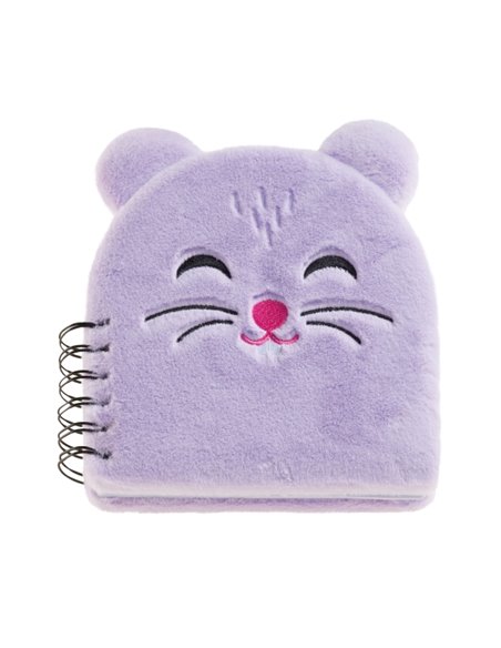 Miquel Rius Back2Fun Cahier Peluche Hamster - 160 Feuilles Rayadas de Papier 80 g/m2 - Guardas Estampadas et Primera Pagina Avec