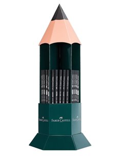 Faber-Castell Castell 1111 Présentoir Avec 120 Lapices de Grafito - Grados de dureza Assortis - Mina Résistant à la Rotura - Cor