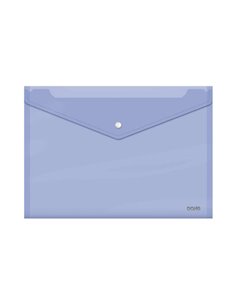 Dohe Sobre Portadocumentos Folio+ - Fermeture de Broche - Polipropileno Cristal Transparent 150 Micras - Couleur Violet