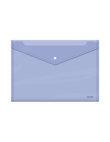 Dohe Sobre Portadocumentos Folio+ - Fermeture de Broche - Polipropileno Cristal Transparent 150 Micras - Couleur Violet