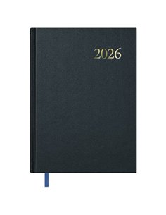 Dohe Segovia Agenda Annuel - Jour par page - Sabado et Domingo misma Pagina - Taille 17x24cm - Couleur Noir