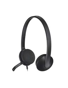 Logitech H340 Écouteurs Avec Microfono USB - Microfono Pliable - Diadema Réglable - Almohadillas Acolchadas - Câble de 1.80m - C