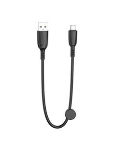 XO Câble NB247 Charge rapide USB - Micro USB - 6A - 25cm Avec Clip - Couleur Noir