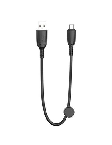 XO Câble NB247 Charge rapide USB - Micro USB - 6A - 25cm Avec Clip - Couleur Noir