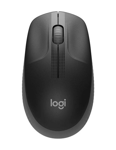 Logitech M190 Full Size Souris Inalambrico USB 1000dpi - 3 Botones - Gran Taille - Usage Ambidiestro - Couleur Noir/Gris Foncé