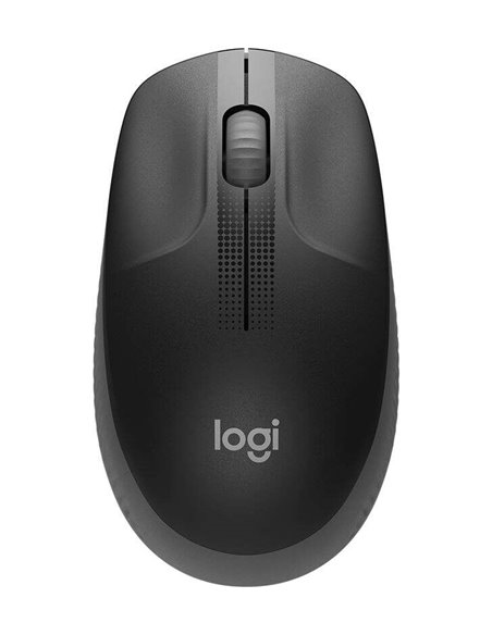 Logitech M190 Full Size Souris Inalambrico USB 1000dpi - 3 Botones - Gran Taille - Usage Ambidiestro - Couleur Noir/Gris Foncé